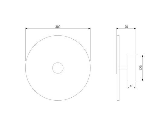 Настенный светодиодный светильник Eurosvet Thasos 40341 Led латунь, изображение 2