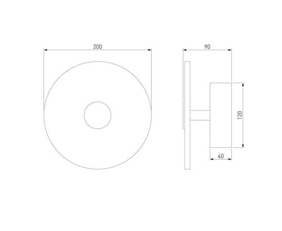Настенный светодиодный светильник Eurosvet Thasos 40340 Led черный, изображение 2