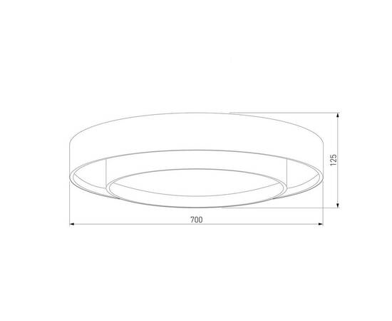 Потолочный светодиодный светильник Eurosvet Force 90331/2 серый, изображение 2