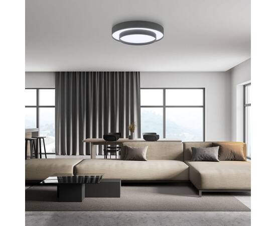 Потолочный светодиодный светильник Eurosvet Force 90331/2 серый, изображение 5