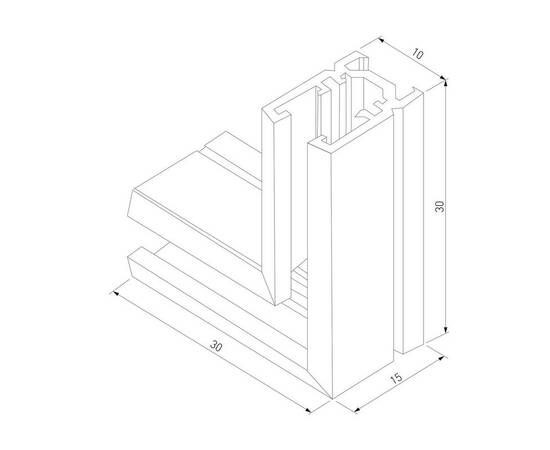 Коннектор L-образный Elektrostandard Mini Magnetic 85179/00 a065639, изображение 2