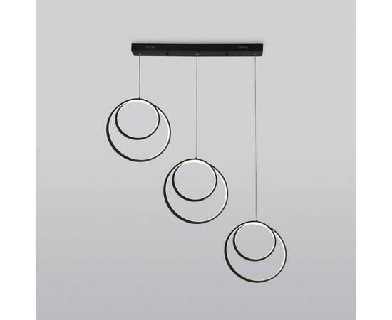 Подвесной светодиодный светильник Eurosvet Flow 90308/3 черный