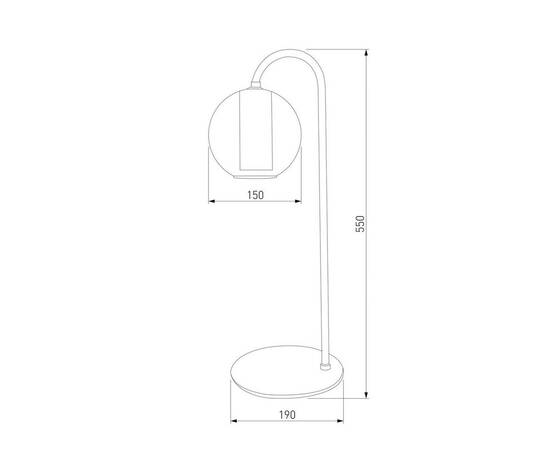 Настольная лампа Eurosvet Cobble 80508/1 дымчатый, изображение 2