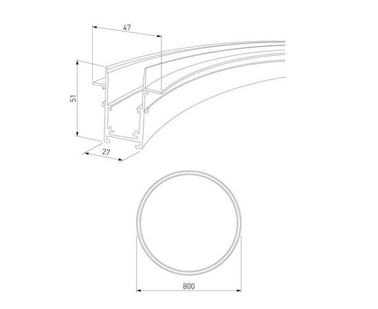 Встраиваемый шинопровод Elektrostandard Slim Magnetic 85158/00 a066494, изображение 2