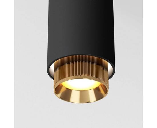 Потолочный светильник Elektrostandard Nubis 25012/01 GU10 черный/золото a064788, изображение 3