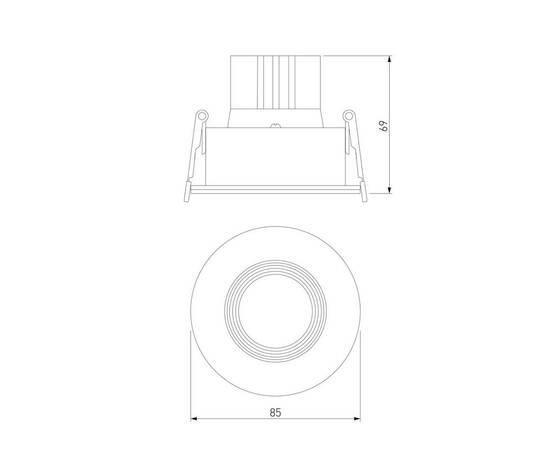 Встраиваемый светодиодный светильник Elektrostandard Artis 25096/LED a066136, изображение 2