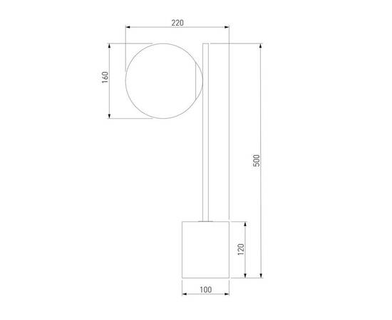 Настольная лампа Eurosvet Marbella 01157/1 черный, изображение 2