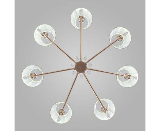 Подвесная люстра Eurosvet Charuel 60148/7 матовое золото, изображение 4