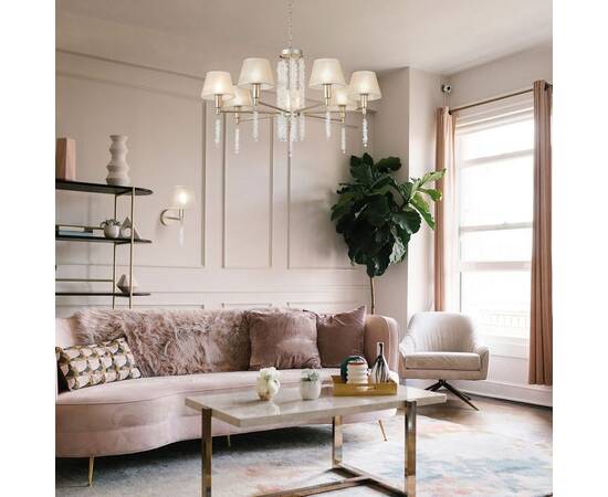 Подвесная люстра Eurosvet Charuel 60148/7 матовое золото, изображение 5