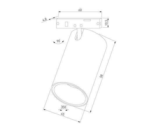 Трековый светодиодный светильник Elektrostandard Mini Magnetic 85159/01 a065646, изображение 2