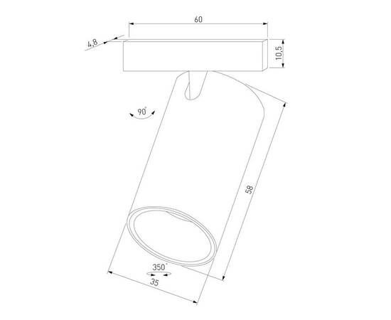 Трековый светодиодный светильник Elektrostandard Mini Magnetic 85158/01 a065645, изображение 2