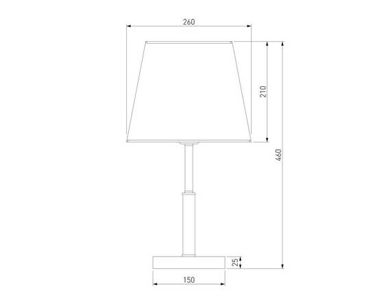 Настольная лампа Eurosvet Ozark 01155/1 латунь, изображение 2