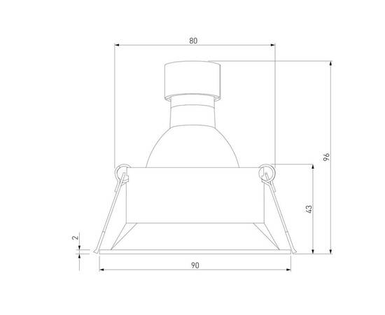 Встраиваемый светильник Elektrostandard Punto 25017/01 a065473, изображение 2