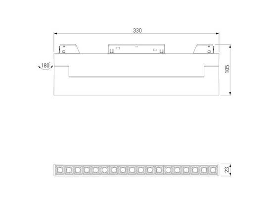 Трековый светодиодный светильник Elektrostandard Slim Magnetic 85209/01 a067371, изображение 2