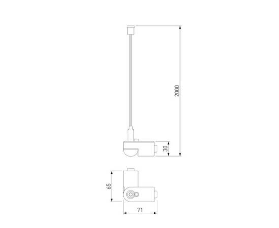 Подвесной комплект с вводом питания Elektrostandard Module System 85195/00 a066232, изображение 2