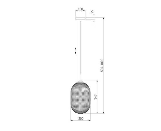 Подвесной светильник Eurosvet Gem 50261/1 серый, изображение 2