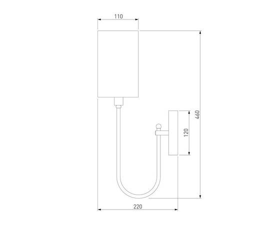 Бра Eurosvet Abbey 60164/1 черный, изображение 2