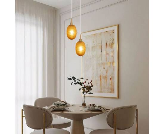 Подвесной светильник Eurosvet Pineapple 50266/1 янтарный, изображение 5