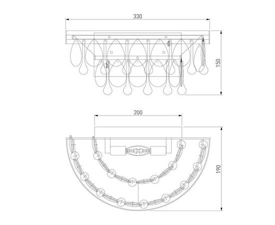 Бра Eurosvet Sophie 60165/2 латунь, изображение 2