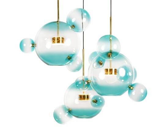 Подвесная светодиодная люстра Loft IT Bolle 2027-D3 Blue, изображение 5