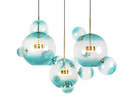 Подвесной светодиодный светильник Loft IT Bolle 2027-S3 Blue, изображение 5