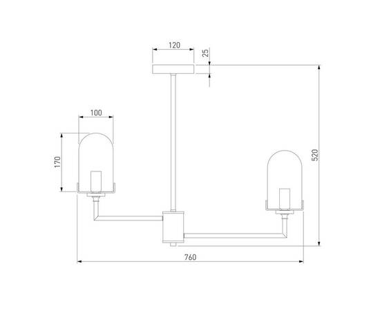Подвесная люстра Eurosvet Pluto 60156/8 хром, изображение 2