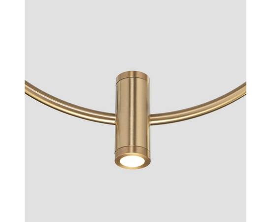 Подвесная светодиодная люстра Eurosvet Layla 50257/3 Led черный/ латунь, изображение 3