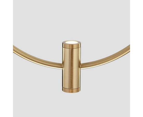 Подвесная светодиодная люстра Eurosvet Layla 50257/3 Led черный/ латунь, изображение 4