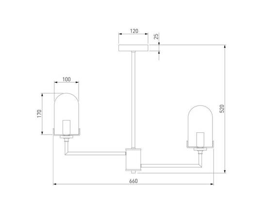 Подвесная люстра Eurosvet Pluto 60156/6 хром, изображение 2