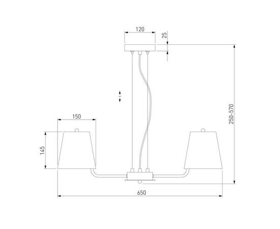 Подвесная люстра Eurosvet Amaretto 60155/3 хром, изображение 2