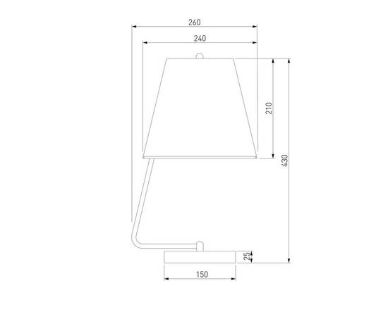 Настольная лампа Eurosvet Amaretto 01165/1 хром, изображение 2