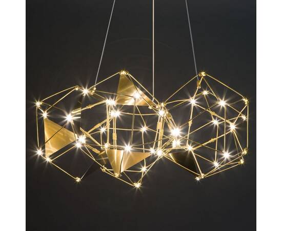 Подвесной светодиодный светильник Eurosvet Uma 90369/5 медь, изображение 5