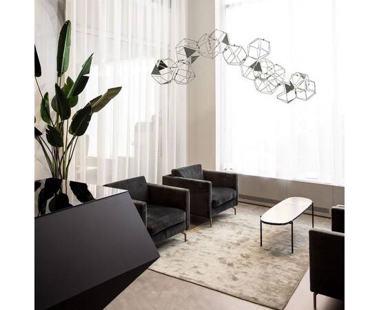 Подвесной светодиодный светильник Eurosvet Uma 90368/14 черный жемчуг, изображение 5