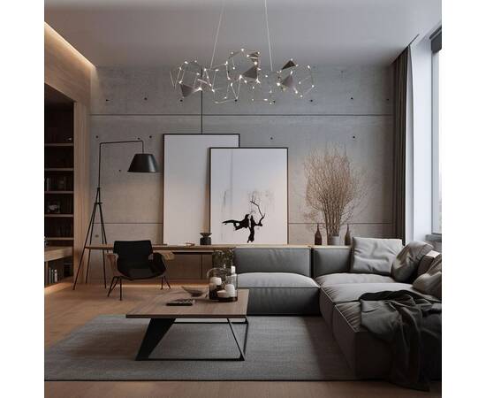 Подвесной светодиодный светильник Eurosvet Uma 90368/5 черный жемчуг, изображение 5