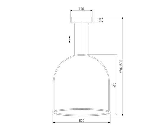 Подвесной светодиодный светильник Eurosvet Over 90323/1 белый, изображение 2