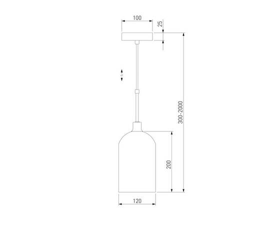 Подвесной светильник Eurosvet Bambola 50357/1 латунь, изображение 2