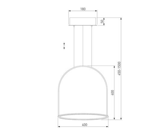 Подвесной светодиодный светильник Eurosvet Over 90322/1 белый, изображение 2