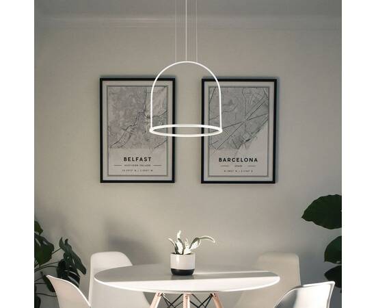 Подвесной светодиодный светильник Eurosvet Over 90322/1 белый, изображение 6