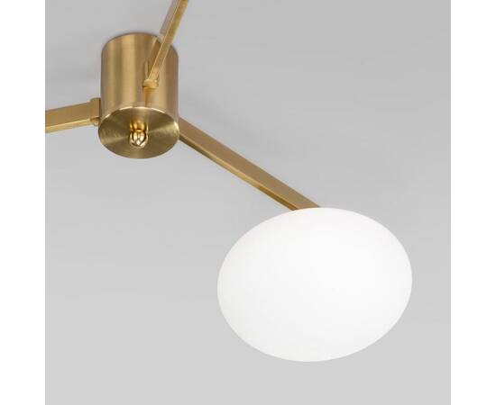 Потолочная люстра Eurosvet Opaline 70220/3 латунь, изображение 3