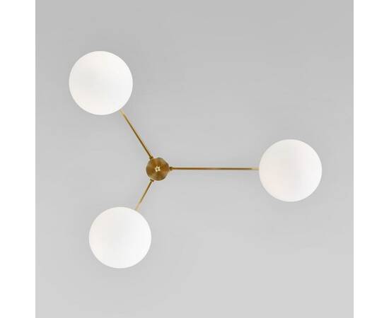 Потолочная люстра Eurosvet Opaline 70220/3 латунь, изображение 4