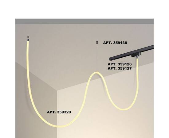 Подвесной светодиодный светильник Novotech Ramo Konst 359328, изображение 5