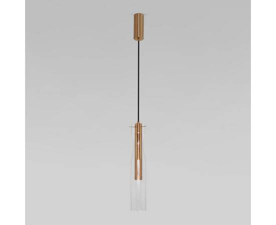 Подвесной светодиодный светильник Eurosvet Swan 50253/1 Led латунь