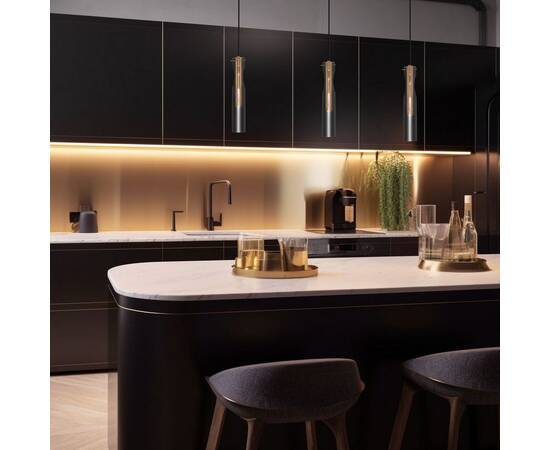 Подвесной светодиодный светильник Eurosvet Swan 50253/1 Led латунь, изображение 5