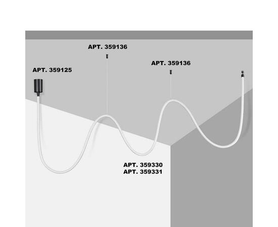 Подвесной светодиодный светильник Novotech Ramo Konst 359330, изображение 6