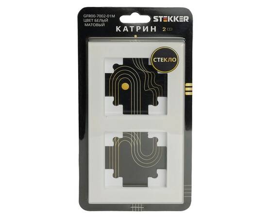 Рамка 2-постовая Stekker Катрин белый матовый GFR00-7002-01M 49595, изображение 3