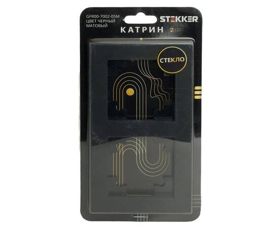 Рамка 2-постовая Stekker Катрин черный матовый GFR00-7002-05М 49601, изображение 3