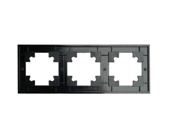 Рамка 3-постовая Stekker Катрин черный матовый GFR00-7003-05М 49602, изображение 4