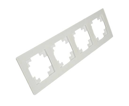 Рамка 4-постовая Stekker Катрин белый матовый GFR00-7004-01M 49597, изображение 7