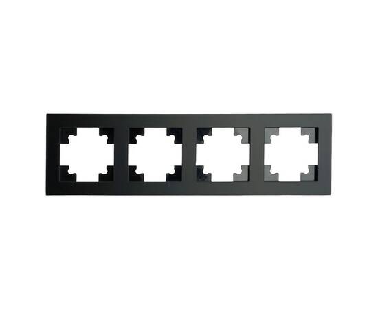 Рамка 4-постовая Stekker Катрин черный матовый GFR00-7004-05М 49603