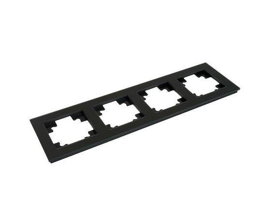 Рамка 4-постовая Stekker Катрин черный матовый GFR00-7004-05М 49603, изображение 4